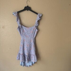 Floral Ruffle Mini Dress